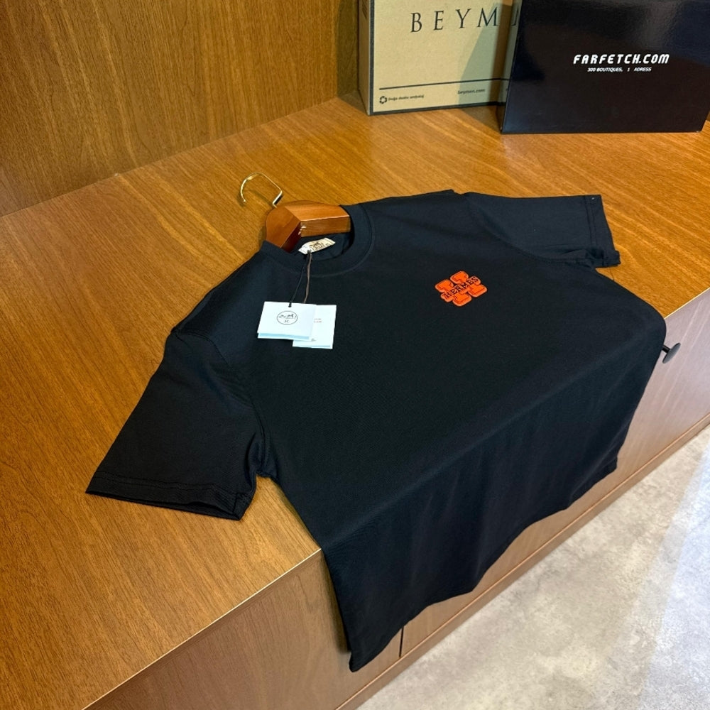 HERMES siyah tişört (PREMİUM KALİTE)