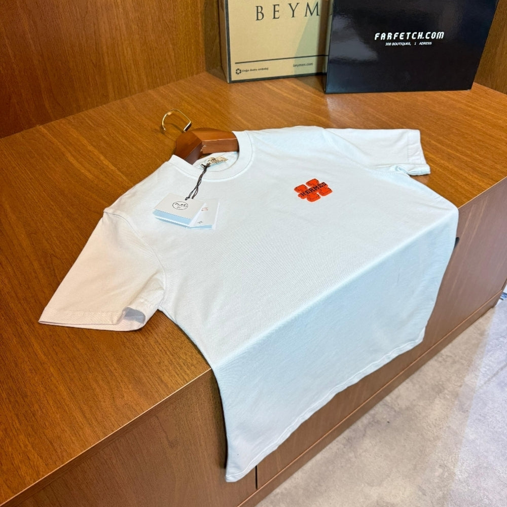 HERMES beyaz tişört (PREMİUM KALİTE)