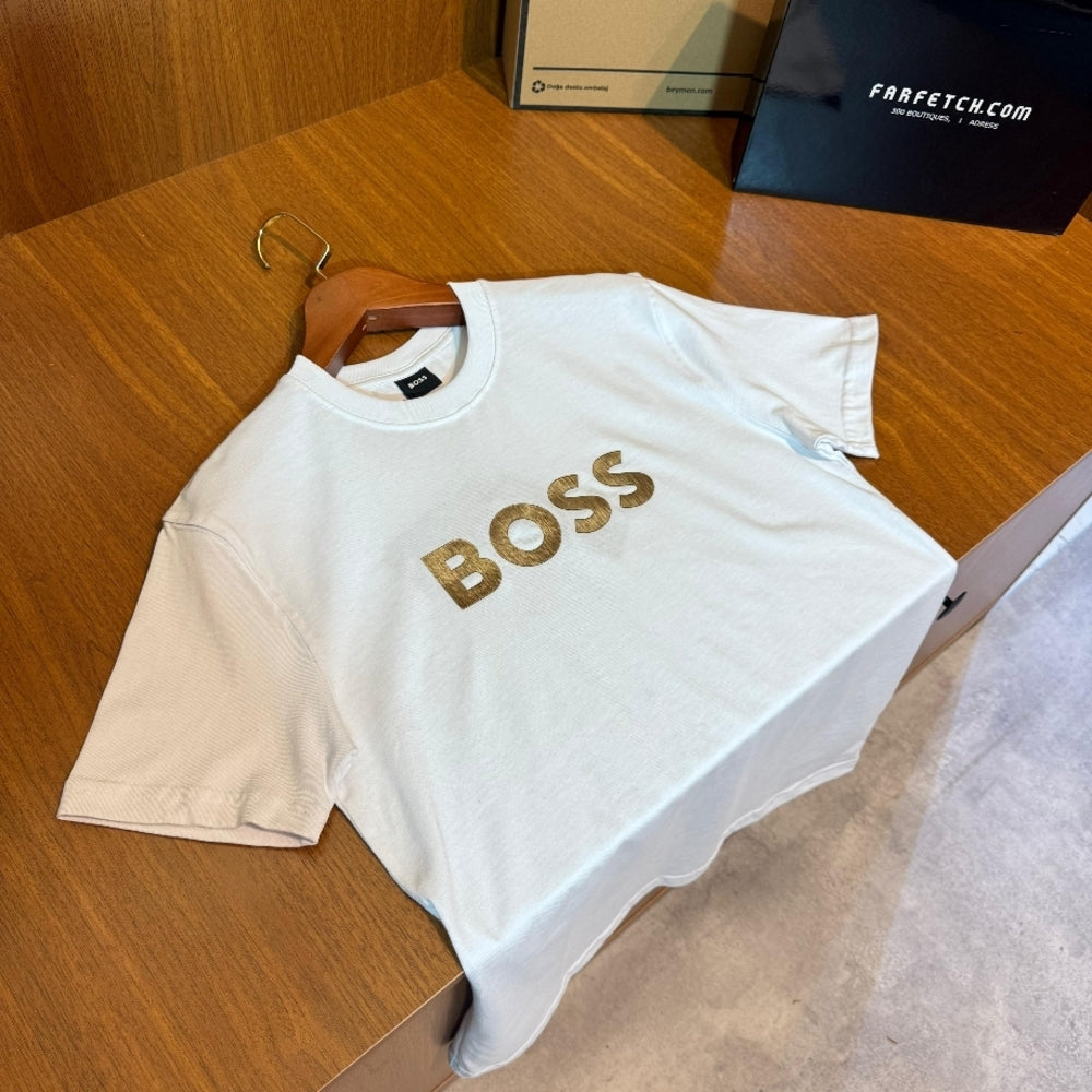 BOSS beyaz tişört (PREMİUM KALİTE)